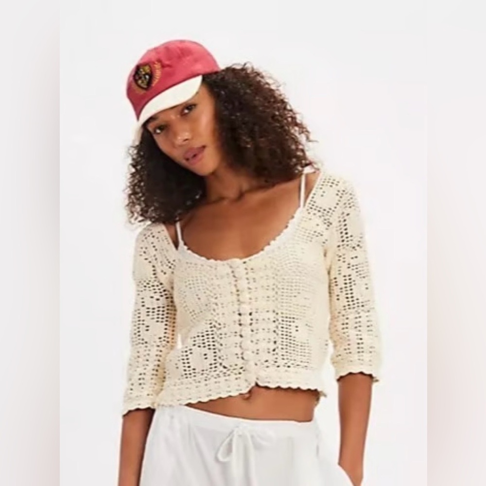 Free People Bahamas Crochet Top Size XS